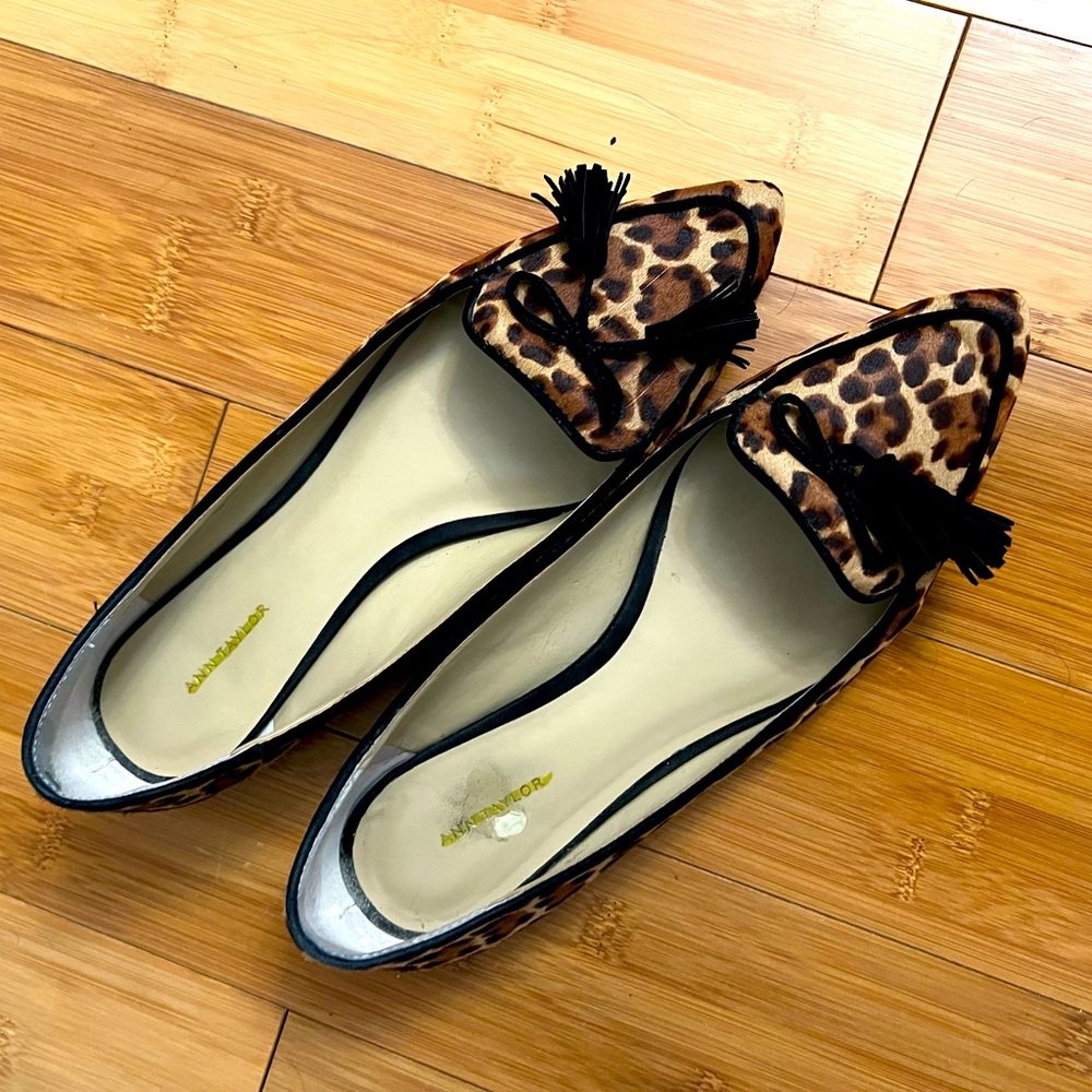 Ann Taylor Leopard Loafers